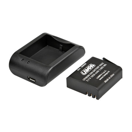 38867-S-02.jpg KIT CARICA BATTERIA + BATTERIA PER ACTION CAMERA