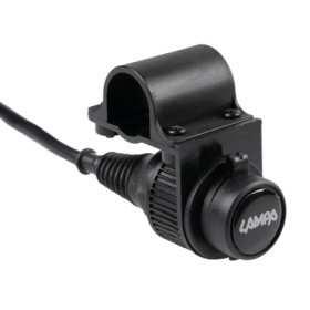 90535-S-02-.jpg PRESA CORRENTE STANDARD PER FISSAGGIO A MANUBRIO - 12V - 12A MAX