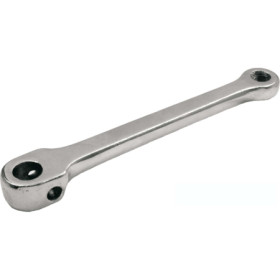 421579030.jpg PEDIVELLA SINISTRA ACCIAIO A CHIAVELLA TIPO THUN - 170 MM, ARGENTO CROMATO