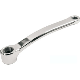 421579040.jpg PEDIVELLA SINISTRA ACCIAIO PERNO QUADRO TIPO OFMEGA - 170 MM, ARGENTO CROMATO - 170 MM, ARGENTO CROMATO