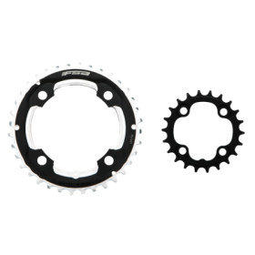 421585048.jpg CORONA BCD 64 MM 4-FORI 2 X 11V - 26 DENTI, COMPATIBILE SHIMANO, NERO, WC074 - 26 DENTI, COMPATIBILE SHIMANO, NERO