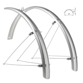421730220.jpg KIT PARAFANGHI POLICARBONATO - 28"" X 48 MM, ARGENTO - 28"" X 48 MM, ARGENTO