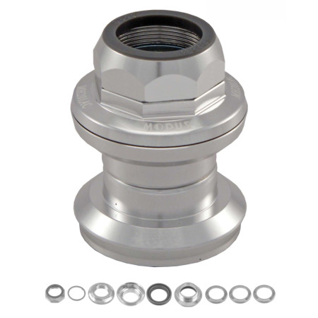 484100010.jpg SERIE STERZO A FILETTO 1"" A CARTUCCIA EC30/25.4 EC30/26 - ARGENTO - ARGENTO