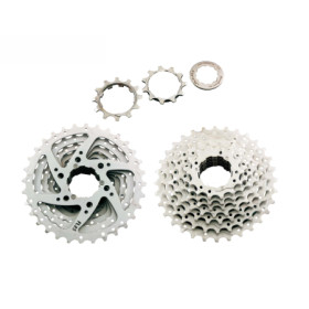 525260010.jpg PACCO PIGNONI A CASSETTA M63 7V - 12-28 DENTI, ARGENTO, SH11 - 12-28 DENTI, ARGENTO, SH11
