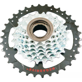 525260100.jpg RUOTA LIBERA A FILETTO MEGADRIVE MFM4S 7V - 13-34 DENTI, ARGENTO - 13-34 DENTI, ARGENTO
