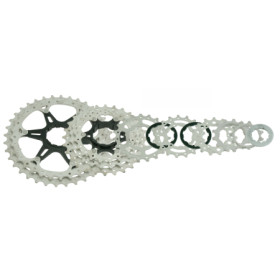 525260300.jpg PACCO PIGNONI A CASSETTA MS3 10V - 11-36 DENTI, ARGENTO, SH11 - 11-36 DENTI, ARGENTO, SH11
