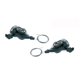 525320051.jpg COPPIA COMANDI CAMBIO DLM 933 COMPATIBILE SHIMANO - 3 X 9V, COLLARINO, CON DISPLAY, NERO - 3 X 9V, COLLARINO, CON 