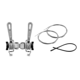 525320080.jpg MANETTINI COMANDO CAMBIO FRICTION - 2 X 6/7/8V, COLLARINO, SENZA DISPLAY, ARGENTO - 2 X 6/7/8V, COLLARINO, SENZA D