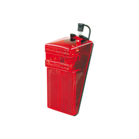 546032030.jpg LUCE POSTERIORE A DINAMO PER PARAFANGO FILO ESTERNO - ROSSO - ROSSO