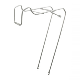 588100080.jpg PORTAPACCHI ANTERIORE ACCIAIO CLASSIC 26"" X 1-3/8 O 28"" - ARGENTO - ARGENTO