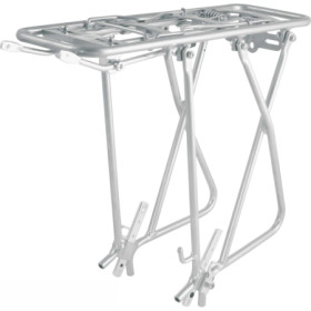 588100110.jpg PORTAPACCHI REGOLABILE POSTERIORE ALLUMINIO TOUR 26""-28"" - ARGENTO - ARGENTO