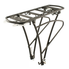 588100131.jpg PORTAPACCHI REGOLABILE POSTERIORE ALLUMINIO TOUR PLUS 26""-28"" - NERO - NERO