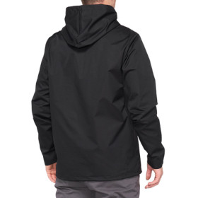 465048L_01.jpg GIUBBINO CON CAPPUCCIO 100% APACHE BLACK (TAGLIA S)