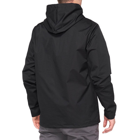 465048L_01.jpg GIUBBINO CON CAPPUCCIO 100% APACHE BLACK (TAGLIA XL)