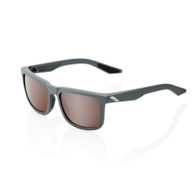 466043.jpg OCCHIALI DA SOLE 100% BLAKE - SOFT TACT COOL GREY - LENTI HIPER A SPECCHIO ARGENTO CREMISI