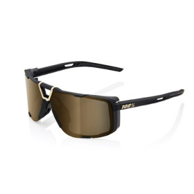 4660442.jpg OCCHIALI DA SOLE 100% EASTCRAFT - SOFT TACT BLACK - LENTI A SPECCHIO ORO