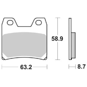 6567706_01.jpg PASTIGLIE FRENO POSTERIORE SBS 770LS