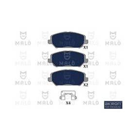 KIT PASTIGLIE FRENO, FRENO A DISCO - AKRON