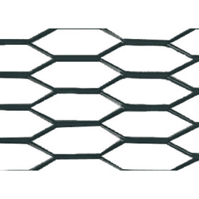 04579-C-01.jpg RACING GRILL - HEXAGON 8X25 MM - 100X33 CM - NERO ANODIZZATO