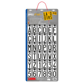 07650-A-01.jpg SPELL-IT, ASSORTIMENTO COMPLETO IN ESPOSITORE DA 360 PEZZI - 60X30 MM